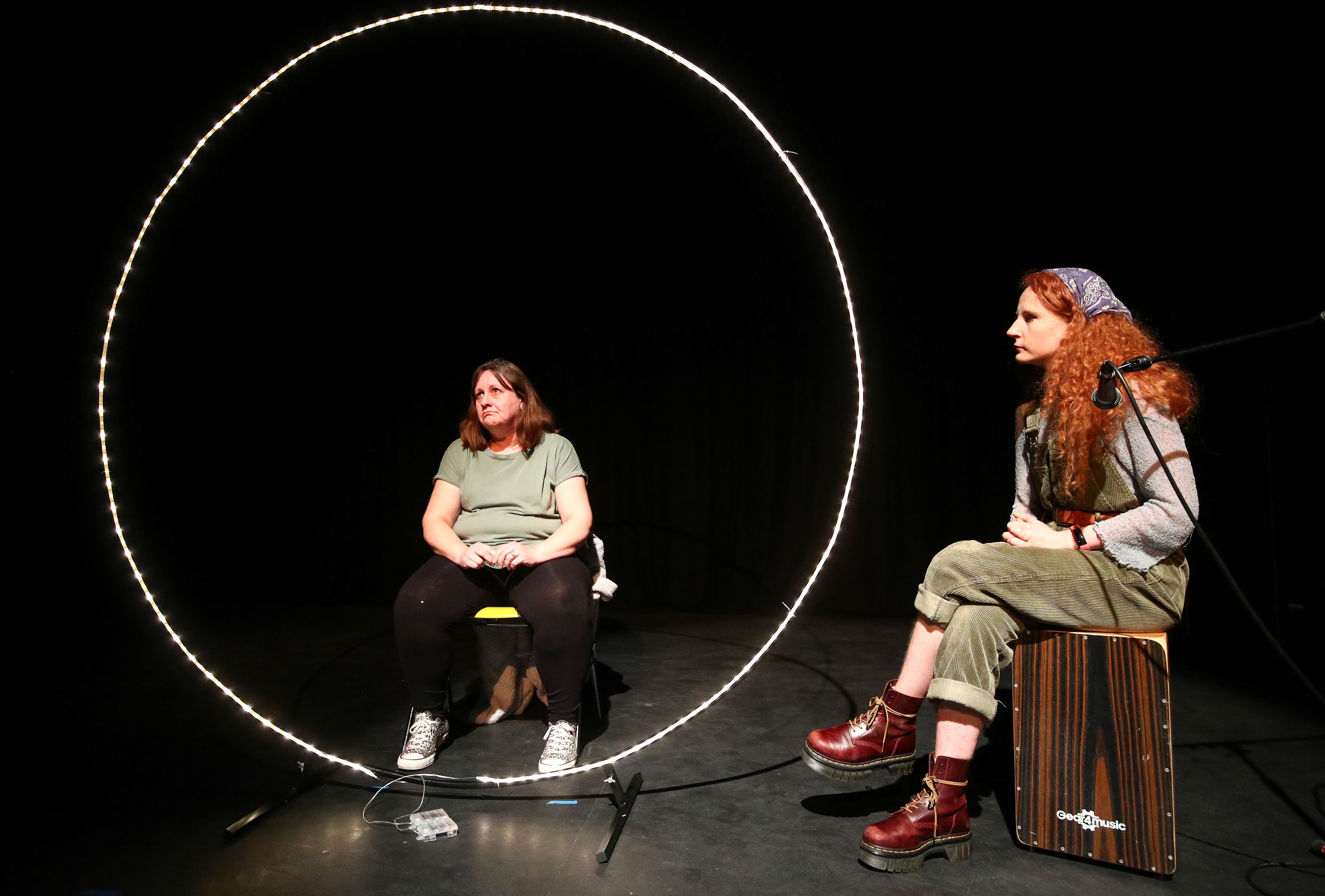 Image from "The feeling of knowing something is wrong, but it isn't" by Theatreforlife(actors: Sara Fairclough, Emily Hindle)