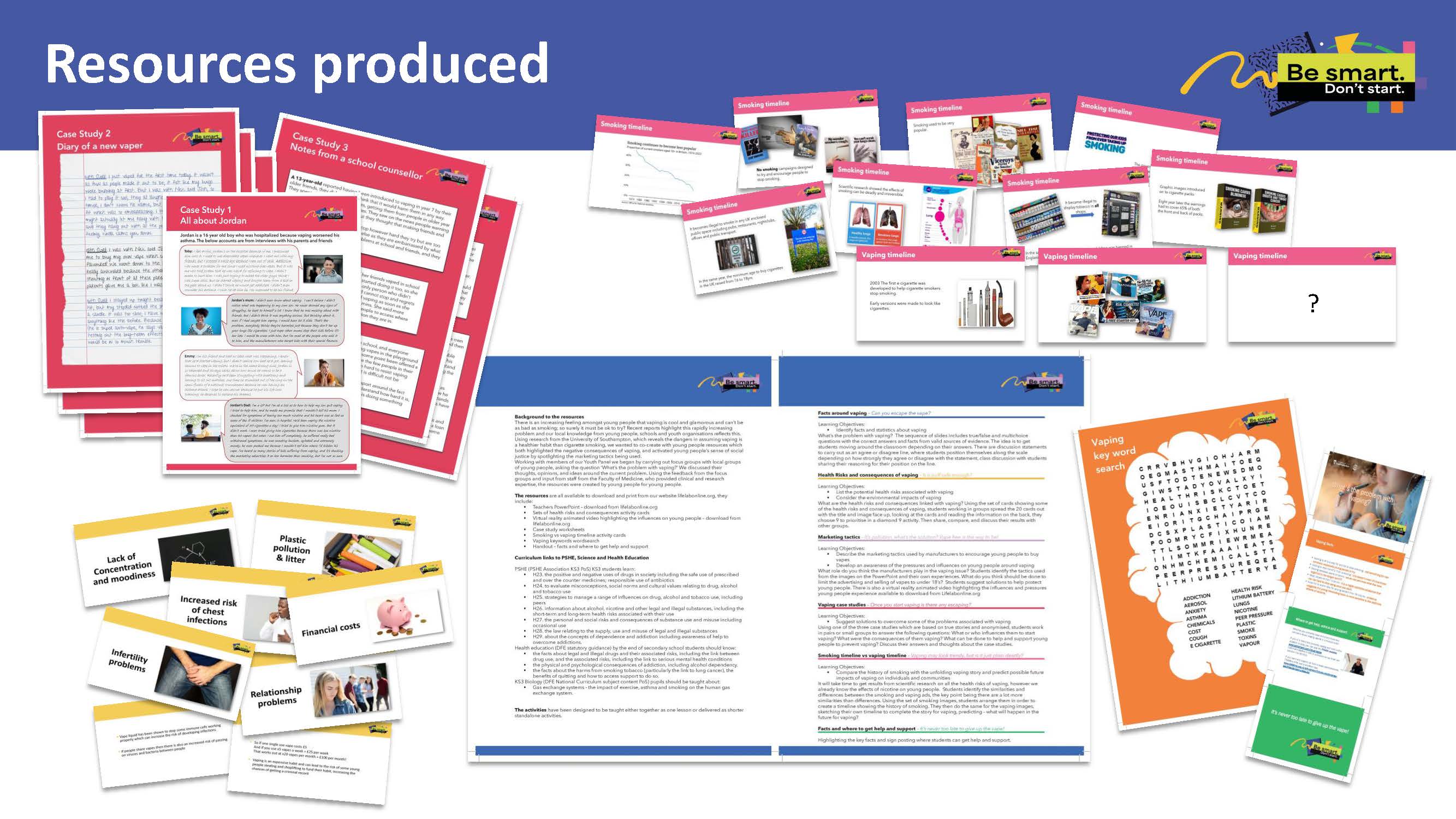 Snap shot of the resources that are available to those who are enrolled.