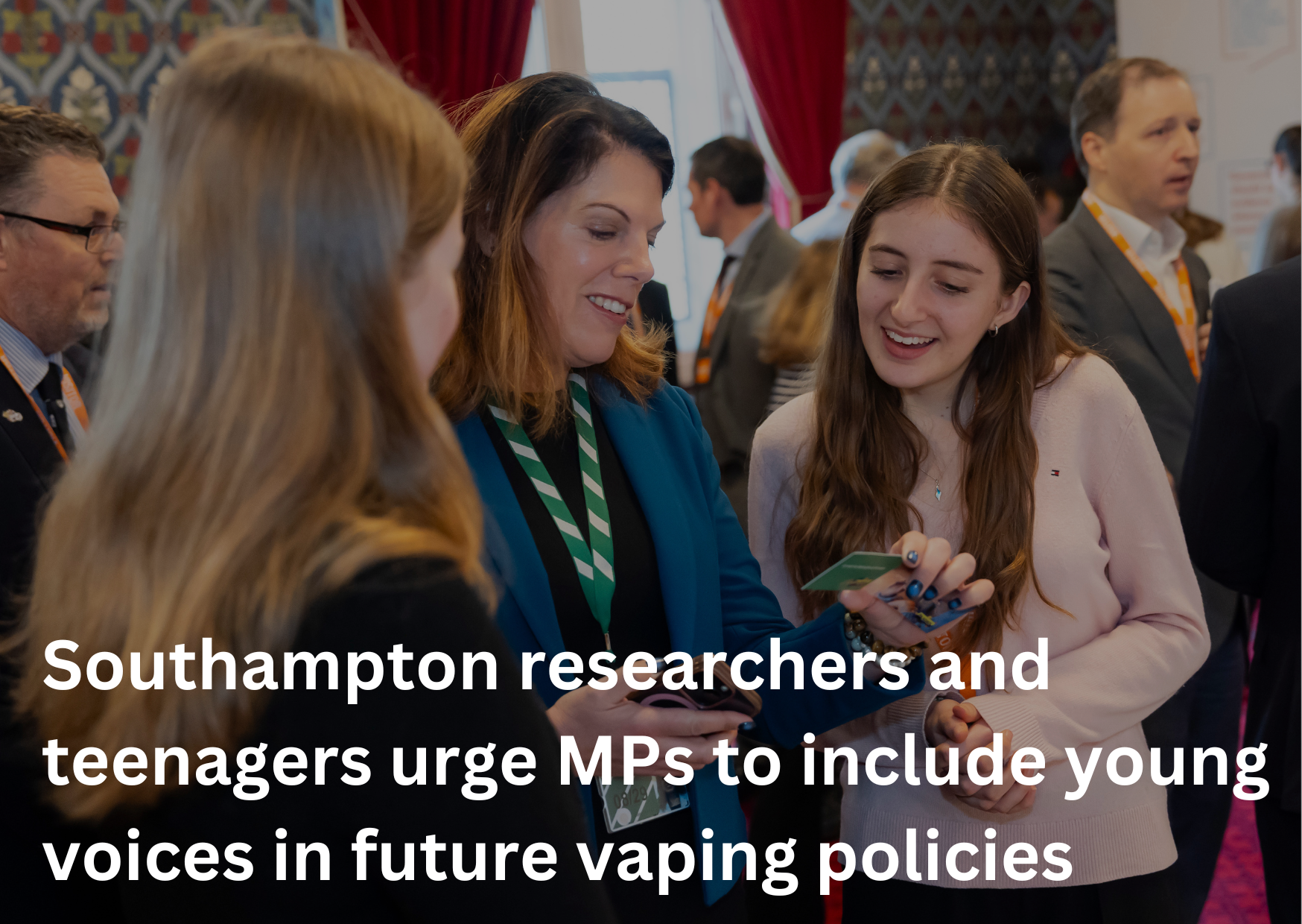 Southampton researchers and teenagers urge MPs to include young voices in future vaping policies
