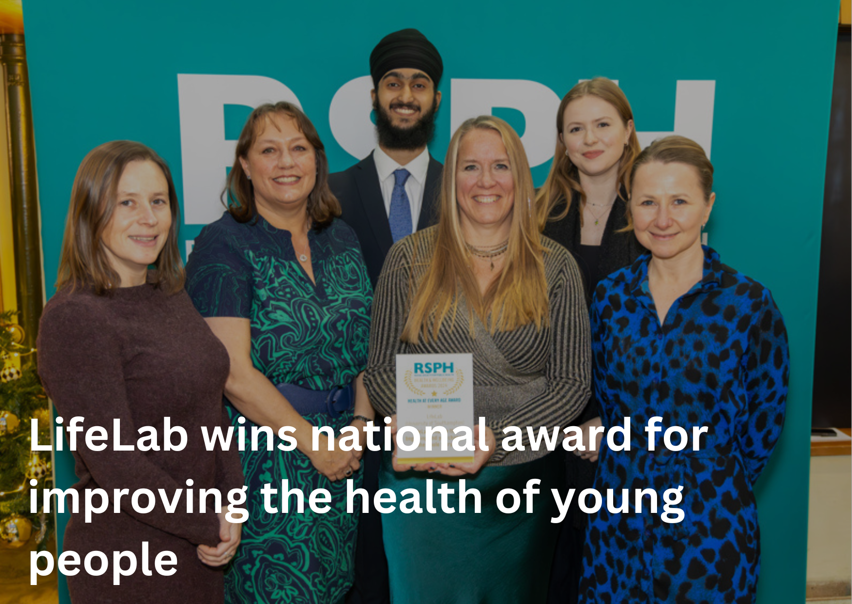 LifeLab wins national award for improving the health of young people