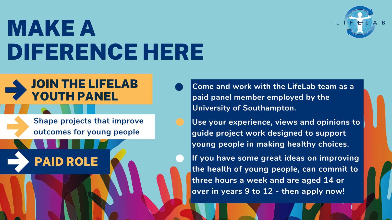 LifeLab Youth Panel - Make a difference